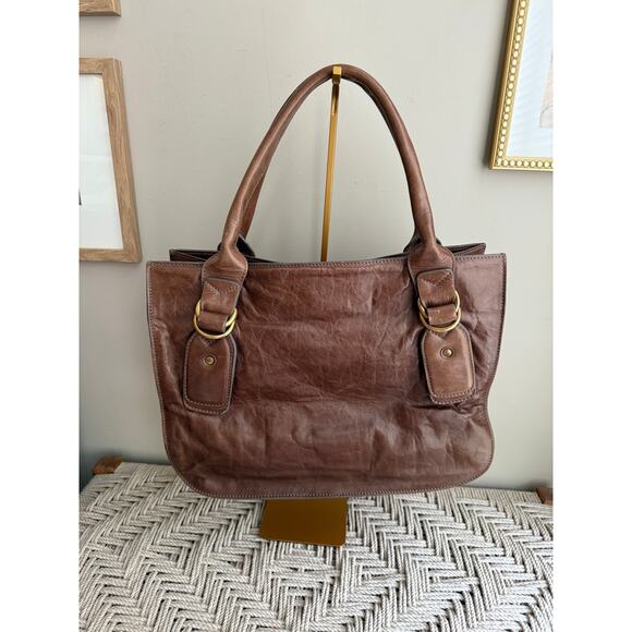 Vintage Chloe Brown Leather Tote - Picture 2 of 8